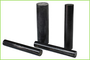 Black Buffalo Horn Cylinder Smooth Roll